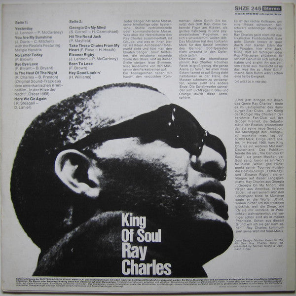 Ray Charles : King Of Soul (LP, Comp, RP)