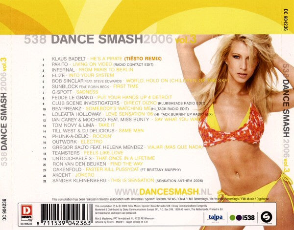 Various : 538 Dance Smash 2006 Vol. 3 (CD, Comp)