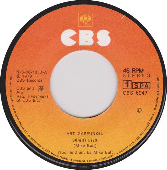 Art Garfunkel : Bright Eyes (7", Single)