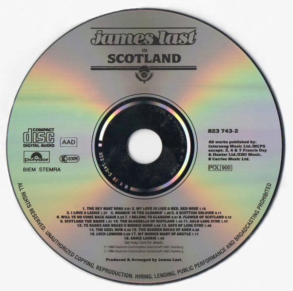 James Last : James Last In Scotland (CD, Album, RP)