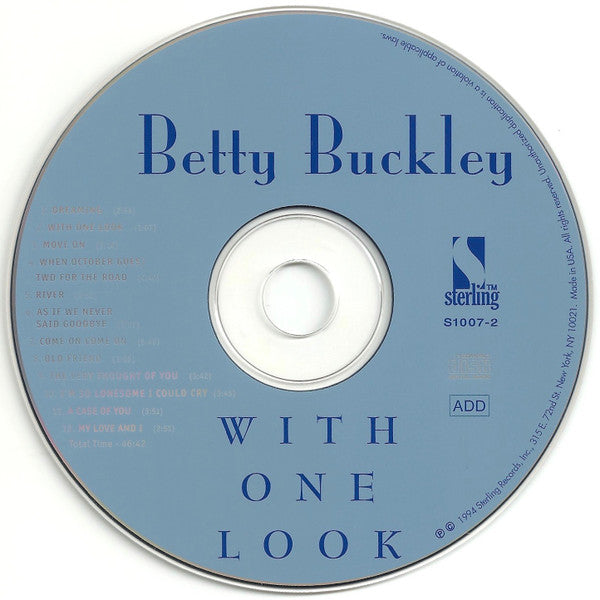Betty Buckley : With One Look (CD, Album)