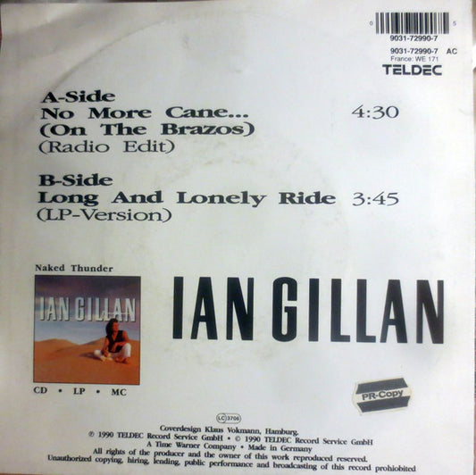 Ian Gillan : No More Cane... (7", Single)