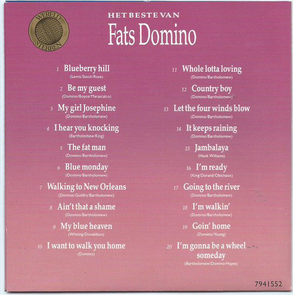 Fats Domino : Het Beste Van Fats Domino (CD, Comp)