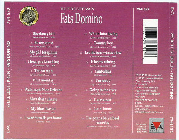 Fats Domino : Het Beste Van Fats Domino (CD, Comp)