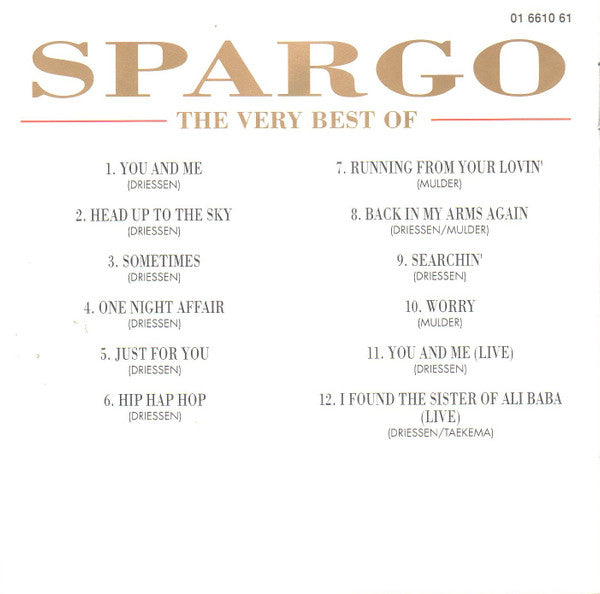 Spargo : The Very Best Of Spargo (CD, Comp)