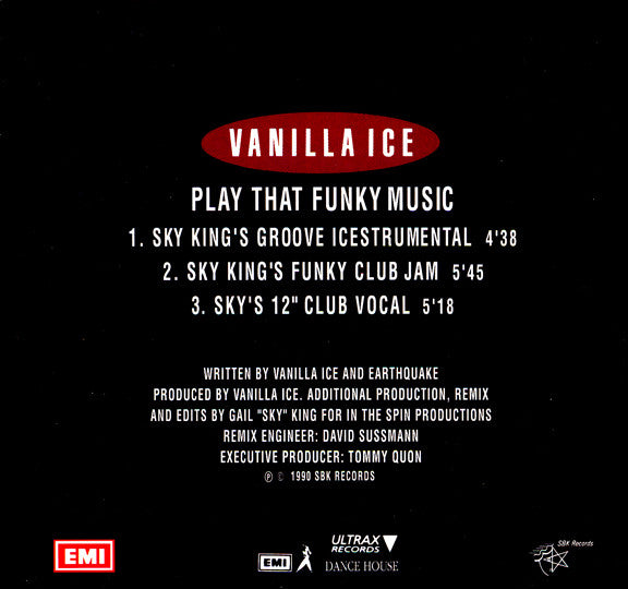 Vanilla Ice : Play That Funky Music (CD, Maxi)