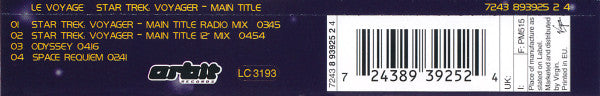 Le Voyage : Star Trek: Voyager - Main Title (CD, Maxi)
