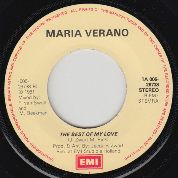 Maria Verano : I'll Tell You (7", Single)
