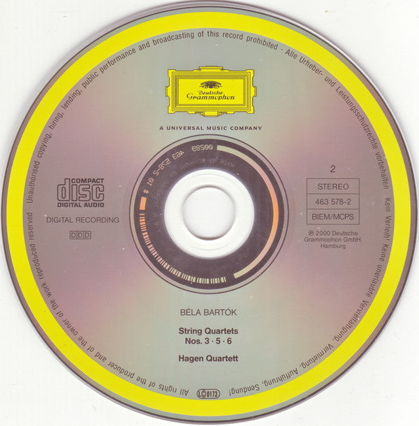 Béla Bartók, Hagen Quartett : Die Streichquartette (2xCD, Album)