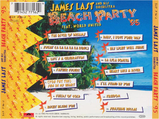 Orchester James Last Feat. World United (2) : Beach Party '95 (CD, Album)