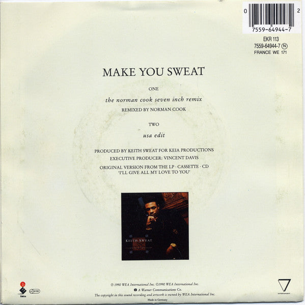 Keith Sweat : Make You Sweat (The Norman Cook Remix) (7", Single)