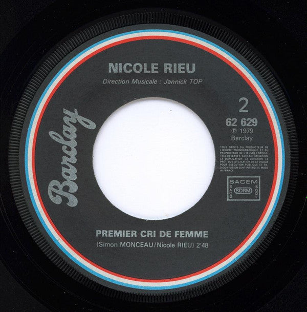 Nicole Rieu : La Goutte D'Eau (7")