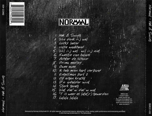 Normaal : Høk & Swing (CD, Album)