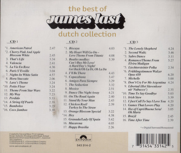 James Last : The Best Of Dutch Collection (3xCD, Comp)