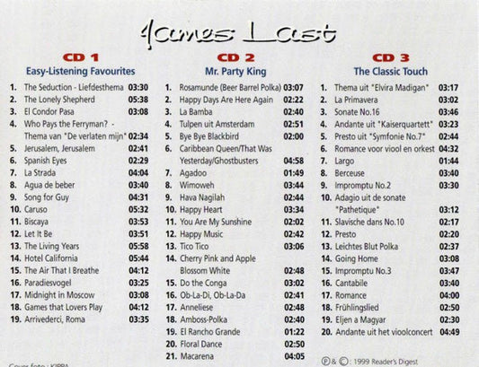 James Last : Meesters Van De Sfeermuziek (3xCD, Comp)