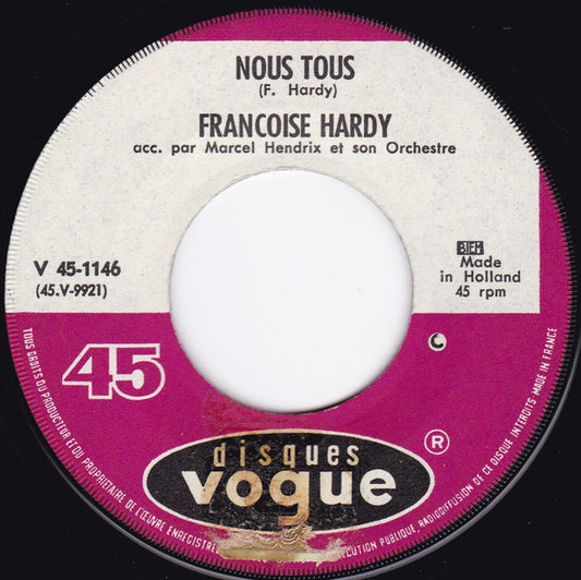 Françoise Hardy : Nous Tous (7")