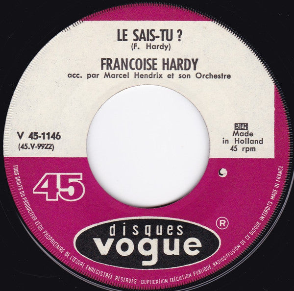 Françoise Hardy : Nous Tous (7")