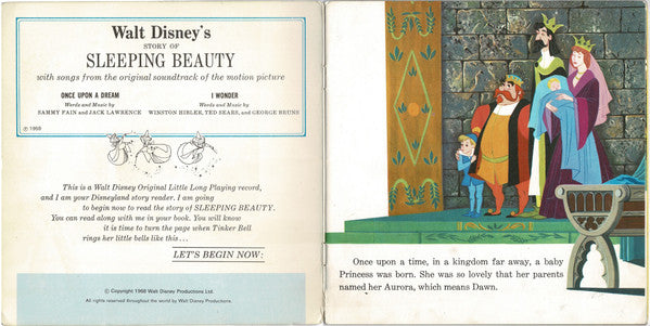 Jean Aubrey : Story Of Sleeping Beauty (7")