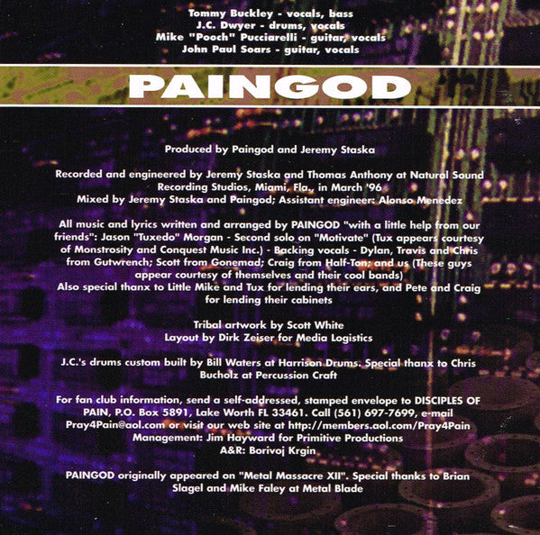 Paingod : Paingod (CD, Album)
