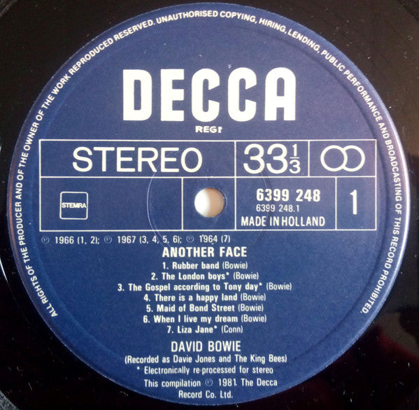 David Bowie : Another Face (LP, Comp)