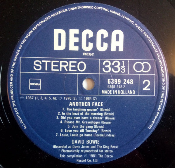 David Bowie : Another Face (LP, Comp)