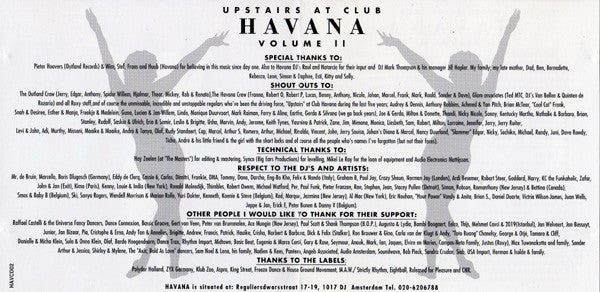 Various : Upstairs At Club Havana Volume II (CD, Mixed)