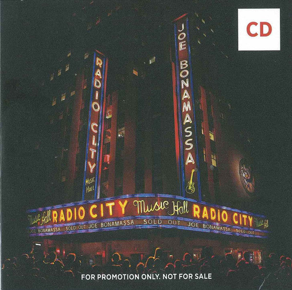 Joe Bonamassa : Radio City Music Hall (CD, Album, Promo)