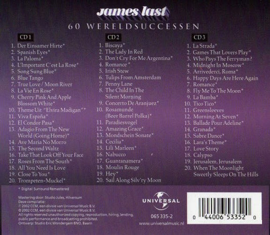James Last : 60 Wereldsuccessen (3xCD, Comp)