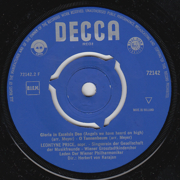 Leontyne Price : Christmas With (7", Single)