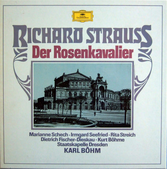 Richard Strauss - Marianne Schech, Irmgard Seefried, Rita Streich, Dietrich Fischer-Dieskau, Kurt Böhme, Staatskapelle Dresden, Karl Böhm : Der Rosenkavalier (4xLP + Box, Album, RE)