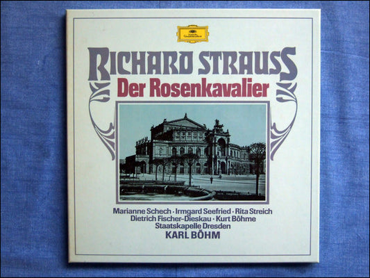 Richard Strauss - Marianne Schech, Irmgard Seefried, Rita Streich, Dietrich Fischer-Dieskau, Kurt Böhme, Staatskapelle Dresden, Karl Böhm : Der Rosenkavalier (4xLP + Box, Album, RE)