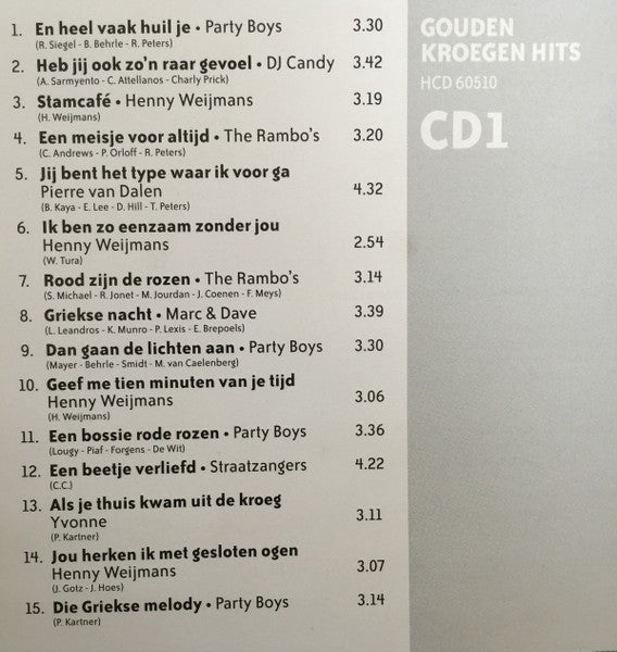Various : Gouden Kroegen Hits (2xCD, Comp)