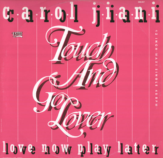 Carol Jiani : Touch And Go Lover (12", EP, Maxi)