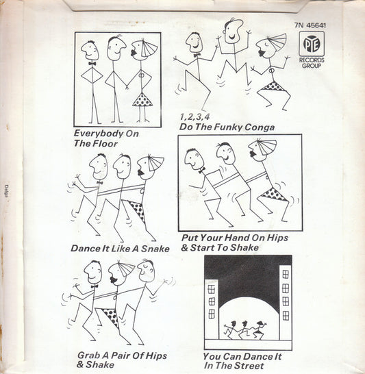 Jimmy James & The Vagabonds : Do The Funky Conga (7", Single, Kno)