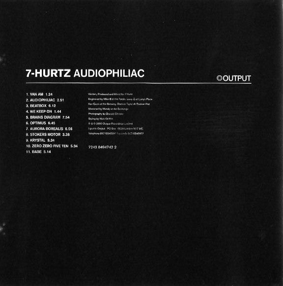 7 Hurtz : Audiophiliac (CD, Album)