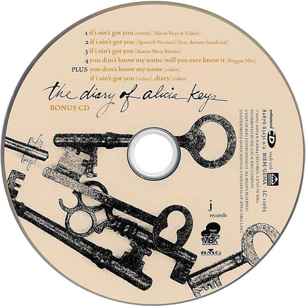 Alicia Keys : The Diary Of Alicia Keys (CD, Album, Copy Prot. + CD, Enh)
