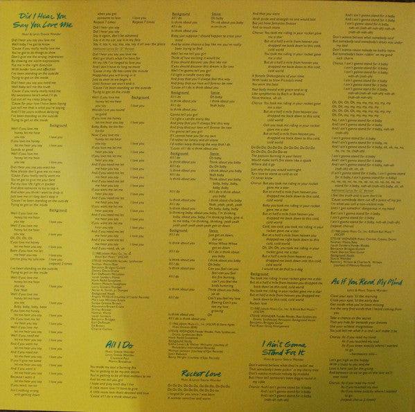 Stevie Wonder : Hotter Than July (LP, Album, Gat)
