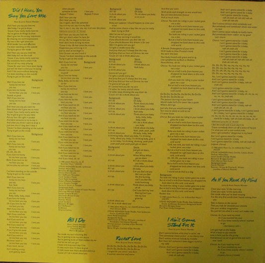 Stevie Wonder : Hotter Than July (LP, Album, Gat)
