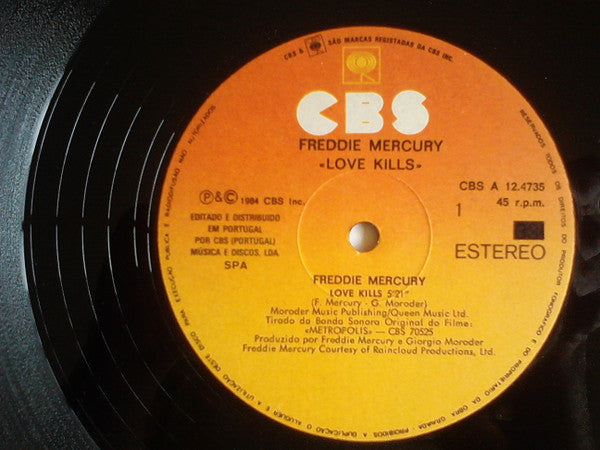 Freddie Mercury : Love Kills (12", Maxi)