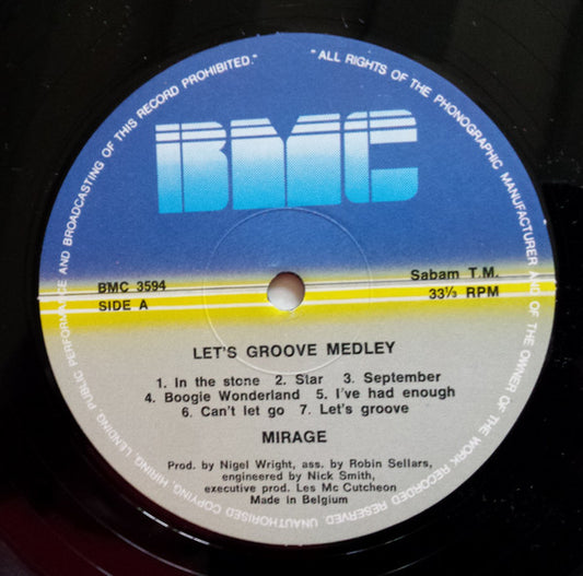 Mirage (12) Featuring Roy Gayle : Let's Groove (Medley) (12", Single)
