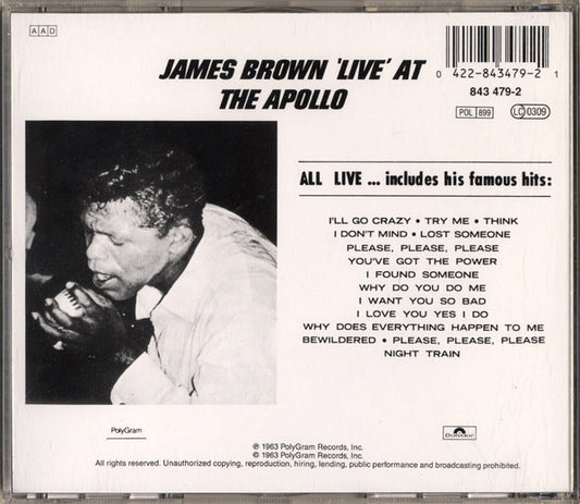 James Brown : Live At The Apollo, 1962 (CD, Album, RE)