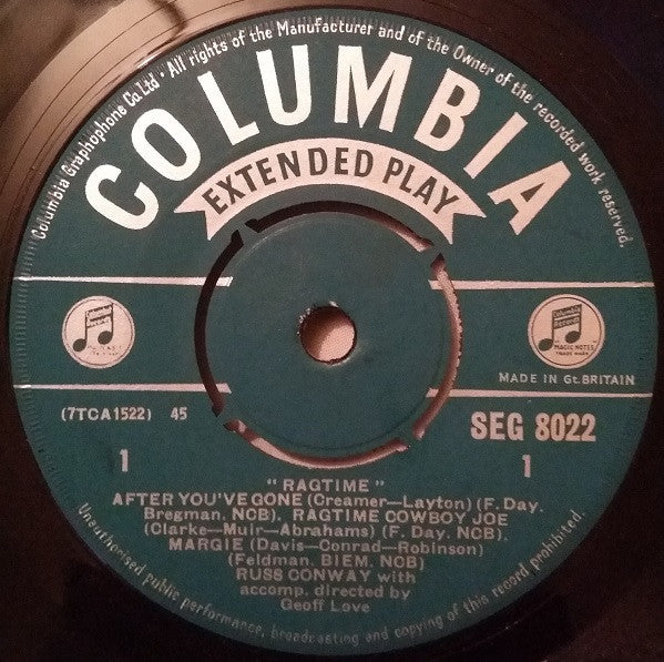 Russ Conway : "Ragtime" (7", EP, Mono)