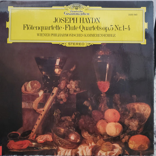 Joseph Haydn, Wiener Kammerensemble : Flötenquartette - Flute Quartets Op.5 Nr. 1-4 (LP)