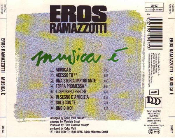 Eros Ramazzotti : Musica É (CD, Album)