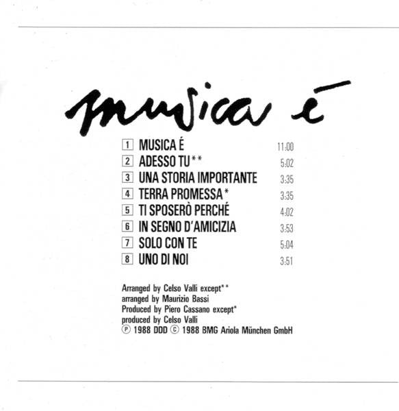 Eros Ramazzotti : Musica É (CD, Album)