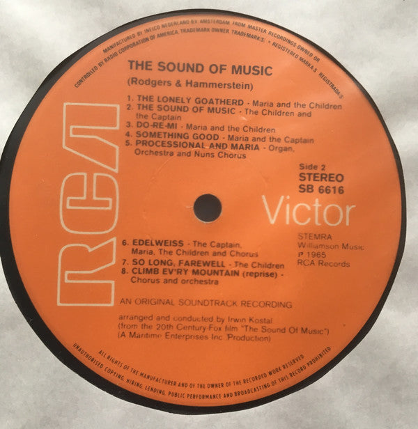 Various : The Sound Of Music (An Original Soundtrack Recording) (LP, Album, RE)