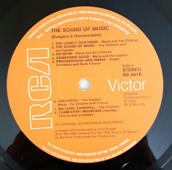 Various : The Sound Of Music (An Original Soundtrack Recording) (LP, Album, RE)