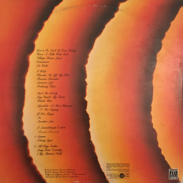 Stevie Wonder : Songs In The Key Of Life (2xLP + 7", EP + Album)