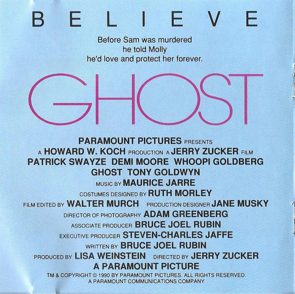 Maurice Jarre : Ghost (Original Motion Picture Soundtrack) (CD, Album)