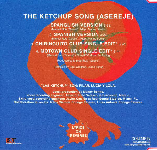 Las Ketchup : The Ketchup Song (Asereje) (CD, Maxi)